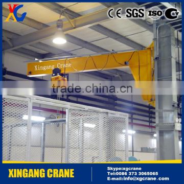 Fixed On The Wall Mounted Jib Crane With Electric Hoist