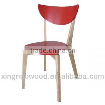 Nuomila Wooden Chair - Red