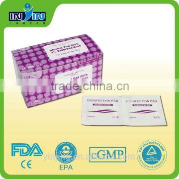 Disinfection swab Alcohol Pad with 2% Chlorhexidine