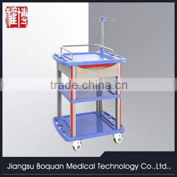 One drawer plastic-steel columns with a plate for loading ABS treatment trolley