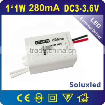 1x1w constant current led driver