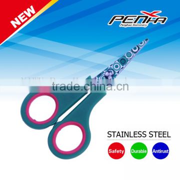 New design promotional high quality stainless steel printing beauty scissor