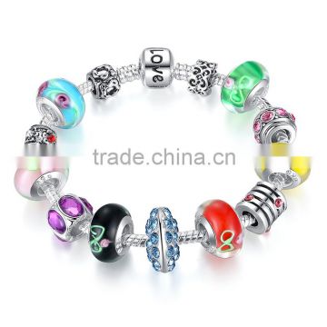 DIY multi-color beads bracelet