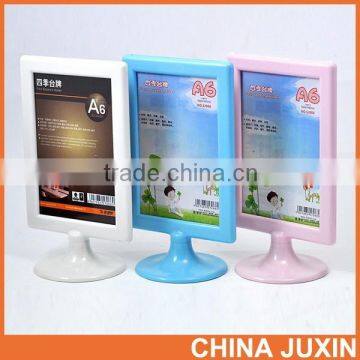 Wholesale RBD A6 Plastic Table Menu Stand for Hotel