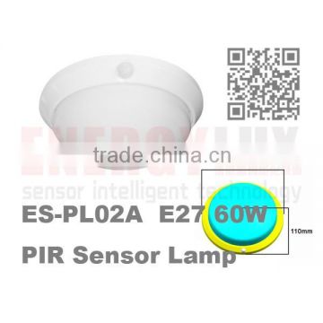 ES-PL02A E27 60W ceiling sensor light pir sensor light lamp pc cover