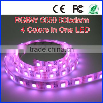 rgbw led strip 5050 300leds 12V 5m/roll 14.4w/m 4 colors in one leds IP65 waterproof flexible chirsmas led smd5050 led strip