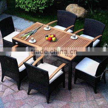 Dining Set with Wooden surface on top