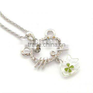 Lucky100 four leaf clover necklace jewelry