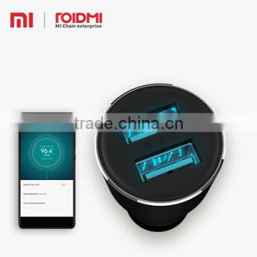 Xiaomi Roidmi high quality Multifunction FM transmitter Bluetooth Handsfree Car Phone Kit Dual USB Car Charger