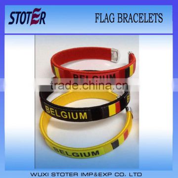Plastic football fan bracelets