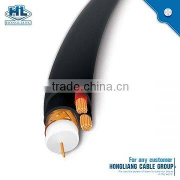 rg6 + 2c coaxial cable with power cable Siamese cable