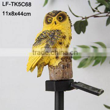 solar owl garden stake decorative