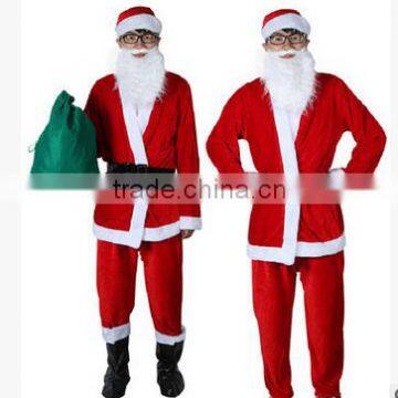 men Christmas costume santa clothes,e Christmas Clothes( 7sets)