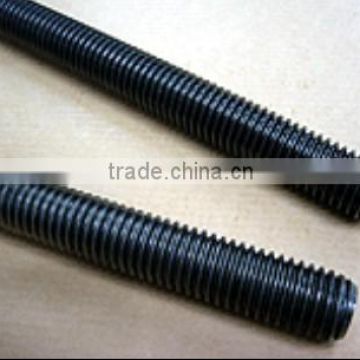 black zinc plated threaded rod