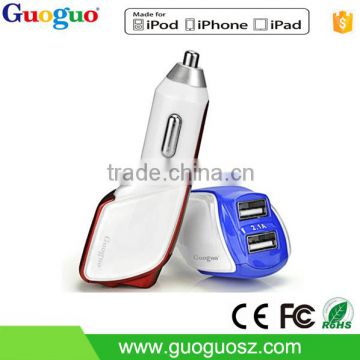 Professional Portable 4.2A Electric Car Charger for Mobile Phone/digital camera/MP3 players/Tablet