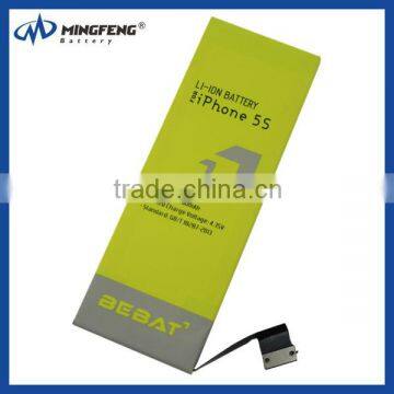 For iPhone 5S 5C 5G 3.8V 1560mAh top quality mobile phone new products battery for iphone 5s manufacturer