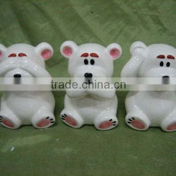 new ceramic bear for coin bank