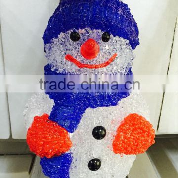 Battery operated Acrylic snowman lighting LED Christmas lights