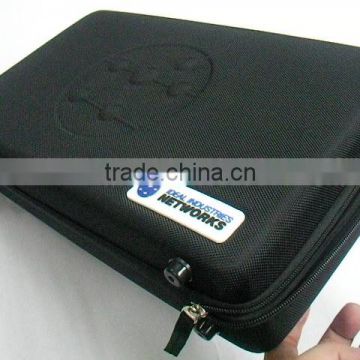 GC- Black interior foam and zippered closure secures portable hard custom EVA foam case