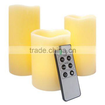 Trade assurance gloden candle supplier flameless led candle with remote control