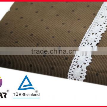 polyester nylon blended fabric 16w corduroy for sofa and garment