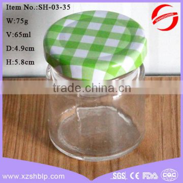 cheap small glass jam jar with lid manufacture