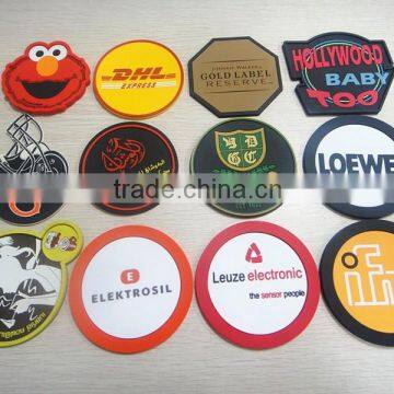 Custom Promotional 2d Soft Pvc Coaster