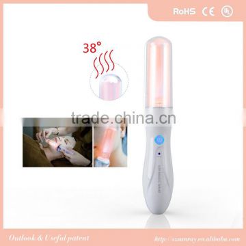 Laser rechargeable magic wand massager blue wave