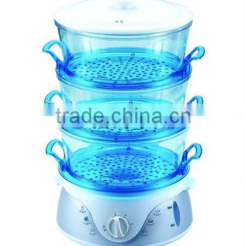 plastic electrical food steamer/steam cooker