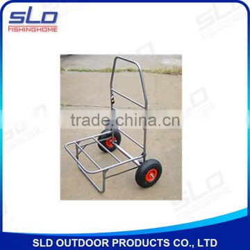 foldable fishing iron trolly with two wheels