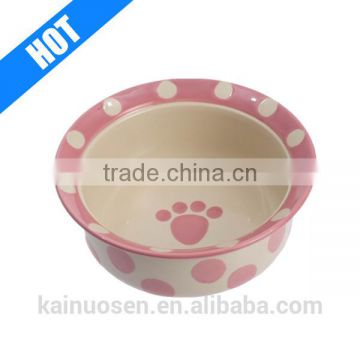 Made to FDA Standards Paws Pet Ceramic Bowl