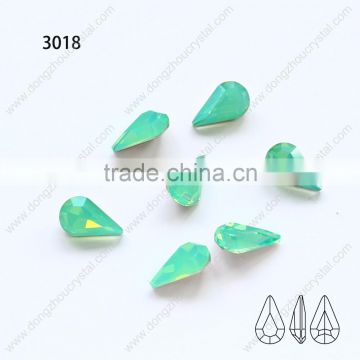 Factory wholesale glass stone crystal fancy drop point back stone