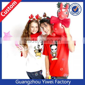 Printed Cotton Couple Newest Tshirts Design for Lovers