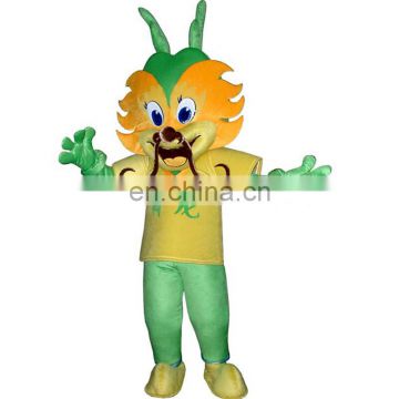 CE Passed Chinese Yellow dragon costume mascot costume for adults