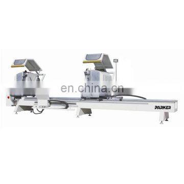 aluminum and pvc profiles cnc control  double head cutting saw machine with Schneider system