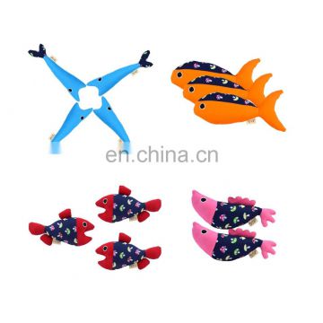Cute pet toy dog chew plush simulation animals fish for pet playing