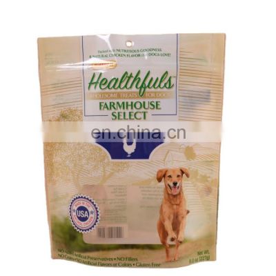 250g 500g 10kg Safety Food Grade Ziplock Pouch Pet Dog Cat Training Treat Food Packaging Bag Custom Smell Proof Bags