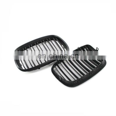 2Pcs Car Kidney Grille Matte Black Double Slat for BMW E70 X5 E71 X6 07-14 51137157687 51137157688