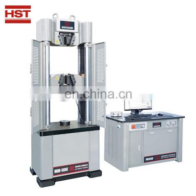 HST WAW series 300kN 500kN 600kN 1000kN 2000kN load cell servo hydraulic utm universal testing machine tester price