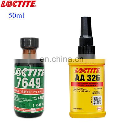 50ml Loctiter AA 326 Structural Adhesive Glass Adhesive Cars Interior Mirror Special Glue Metal 7649 Accelerated Curing Agent