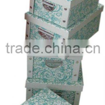 Pile coating folding box with metal handle 6/S