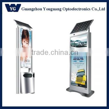 Hot sale:Advertising Double side Solar LED Light Box,SOL-60 A1 Size Solar power LED Light Box