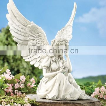 White Angel Garden Figurine Statue
