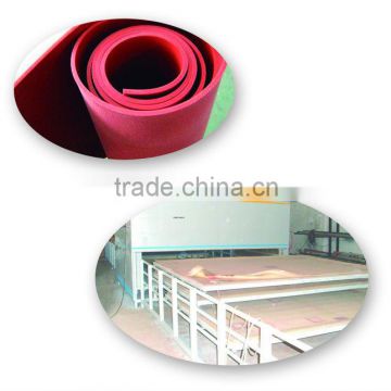Glass silicone rubber sheet for glass industry