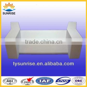Fused cast aluminum oxide refractory brick for float glass furnace