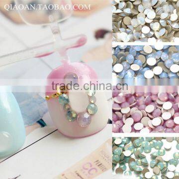 Wholesale Nail Art Opal Flatback Flat Back ( Nail Art ) Non Hot Fix Glue on Rhinestones