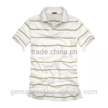 man's stripe garment wash polo shirt pmwt024