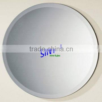 3mm to 6mm Round Beveled Glass Mirror / Frameless Bevelled Mirror for Home Decorations