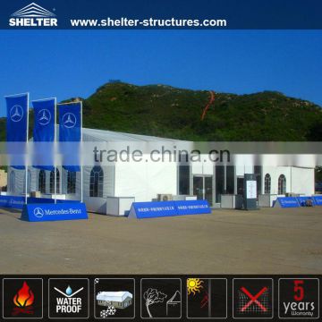 15*20m white pvc fabric with window exhibition tent for event