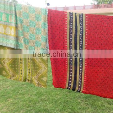 fast colors combination indian vintage kantah quilts